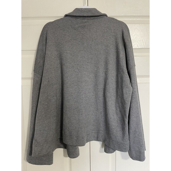 Time and Tru Women's Size XXL (20) Open Coatigan Gray With Front Pockets - Picture 5 of 12
